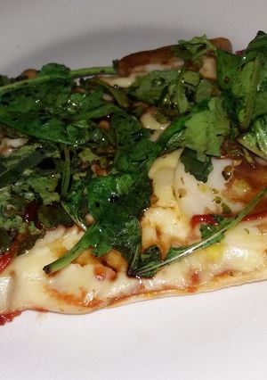Una foto de Pizza vegetariana