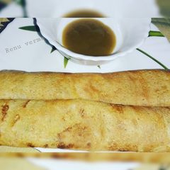 A picture of Moong dal chilla.