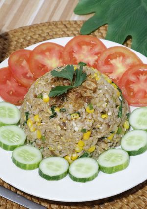 Foto resep Nasi Goreng Sarden @bantan.id