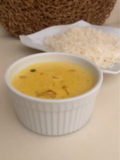 صورة لوصفة دجاج بكريمة الزعفران