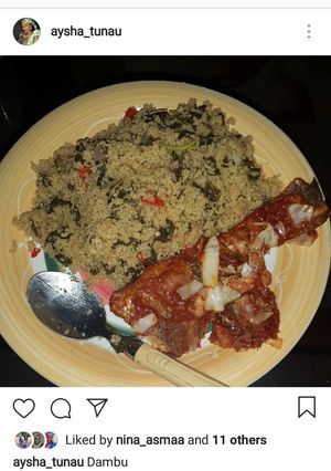 A picture of Dambun couscous.