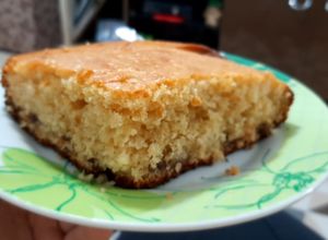 Foto de Bolo de laranja com descarte de levain