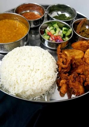 A picture of Moong daal thalli.