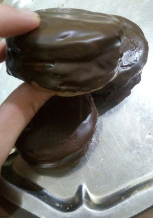 Una foto de Alfajores de chocolate