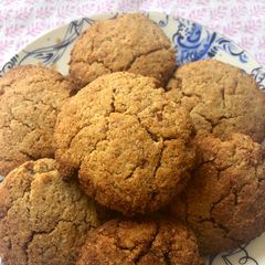 A picture of Miso nut cookies - vegan.