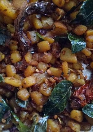 A picture of Sweet Potato Masala Fry.