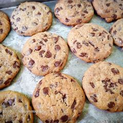 A picture of Chocolate chip cookies.