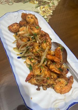 Foto resep Udang tumis bawang putih (garlic prawn)