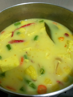 Foto resep Sayur tahu kuning fibercreme