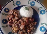 Una foto de arroz con chancho