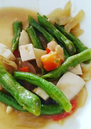 Foto resep Tumis Kacang Panjang Telor Asin
