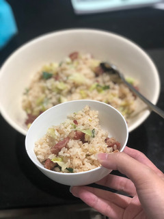 高粱酒香腸炒飯 的食譜成品照片