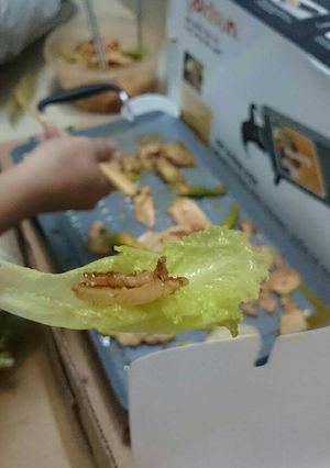 Hình của món Ba chỉ nướng sa tế (Chú Ế).