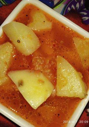 A picture of Aalu veg.