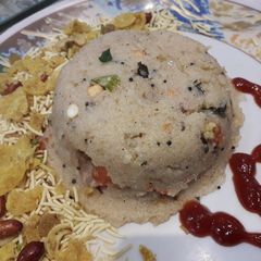 A picture of Upma very popular South Indian dish.