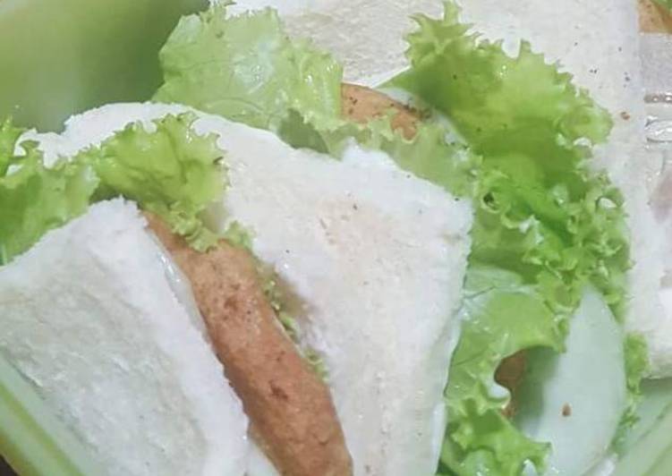 Resep Simple Nugget Sandwich, Enak Banget