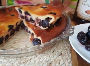 Una foto de Clafoutis de cerezas al amaretto