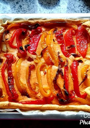Foto di Torta salata ricotta e peperoni