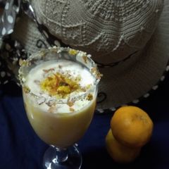 A picture of Orange butter milk.