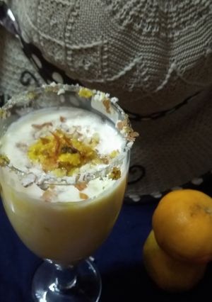A picture of Orange butter milk.