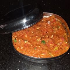 A picture of Red garlic chutney.