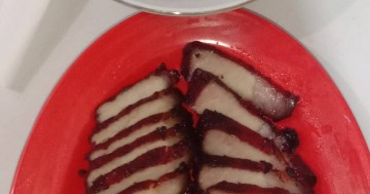 Babi panggang merah charsiu versi simple