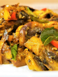 A picture of Mushroom Pepper Fry.