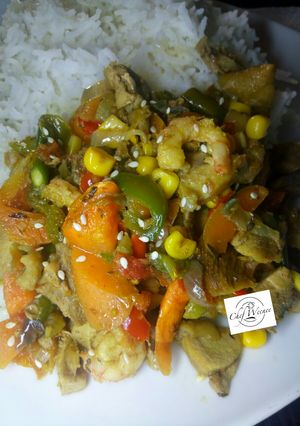 A picture of Chicken Shrimps sauce.
