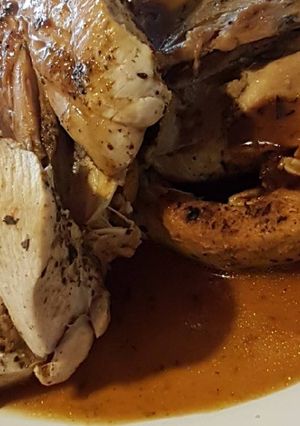 Una foto de Pechugas de pollo mostaza al vino blanco