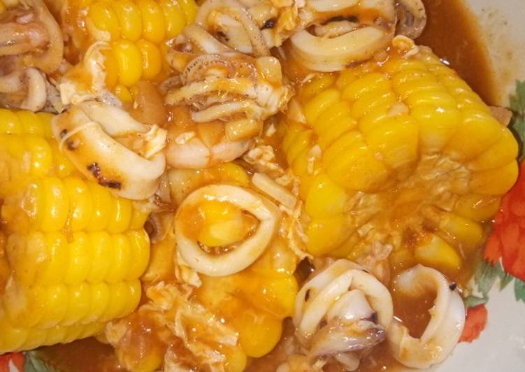 Cara Gampang Membuat Seafood mix sederhana Anti Gagal