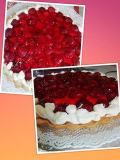 Una foto de Tarta de frutillas 🍓