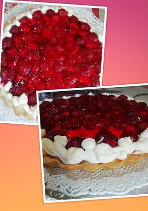 Una foto de Tarta de frutillas 🍓
