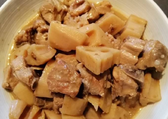 Simple Way to Prepare Super Quick Homemade Braised Lotus Root