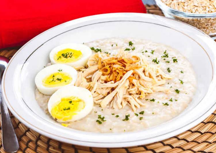 Resep Mudah Resep Bubur Ayam Oatmeal Enak Sederhana