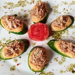 A picture of Cucumber Bites.