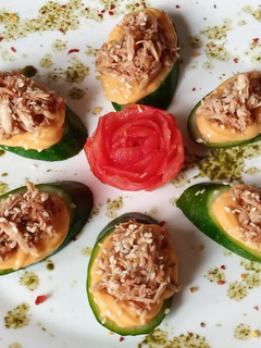A picture of Cucumber Bites.