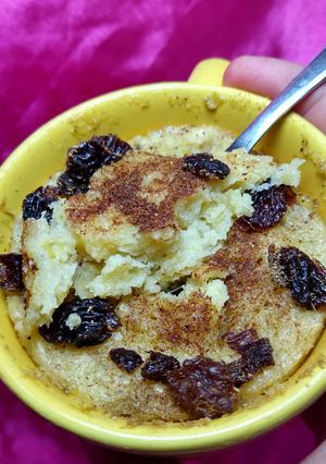 Una foto de Mug Cake de Zanahoria con pasas