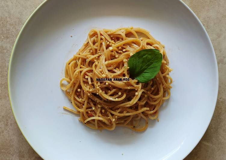 Resep Spaghetti Saus Barbeque Pedas Instan (Rp 5.000) Enak dan Antiribet