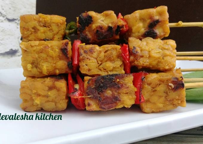 Resep Sate Tempe Bakar Bumbu Pedas Oleh Devalesha Kitchen Cookpad