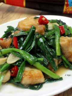 韭菜醬燒魚塊 的食譜成品照片