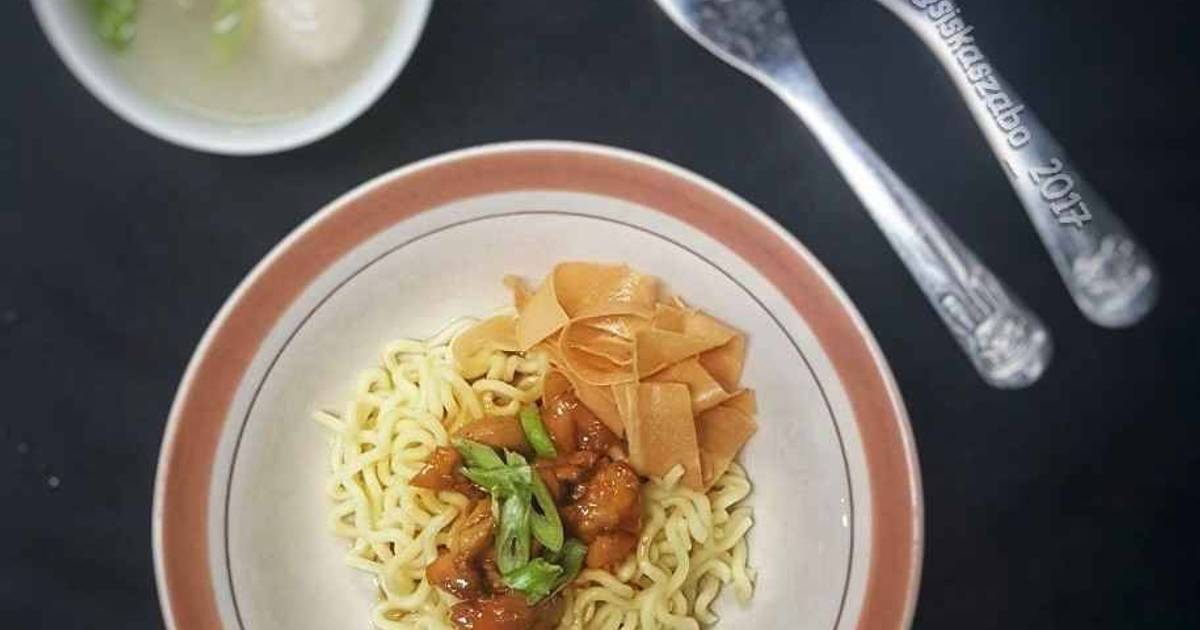 21 resep  mie ayam jamur  bakso  enak dan  sederhana ala 