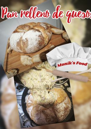Una foto de Pan relleno de queso