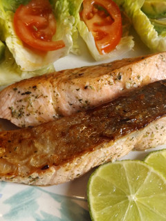 Una foto de Salmón crujiente para dieta