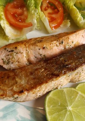 Foto principal de Salmón crujiente para dieta