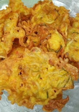 Foto resep Rempeyek teri medan pedas