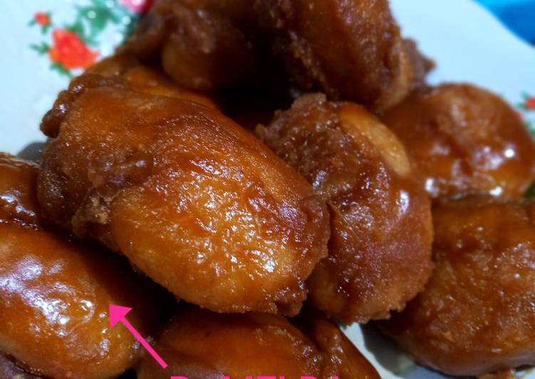 resep cara buat Gemblong gula merah