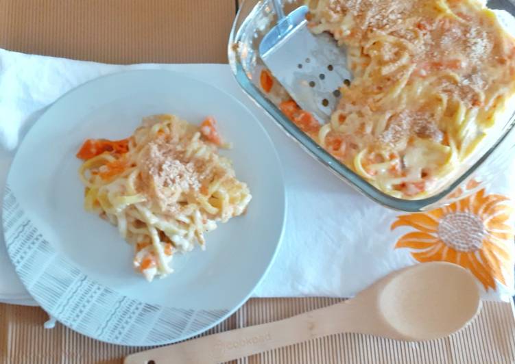 Step-by-Step Guide to Prepare Veloce Timballo di scialatielli alla zucca 🍜🎃