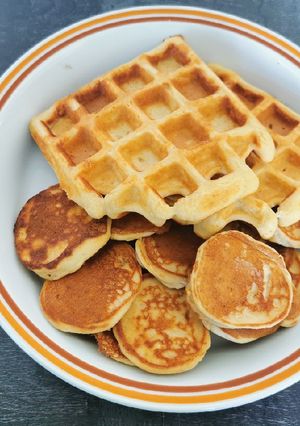 Ketogén gofri vagy palacsinta recept fotója