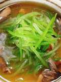 Canh bí xanh nấu nấm rơm khô