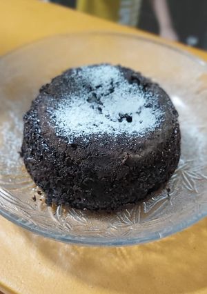 A picture of Without oven chocolate cup cake.